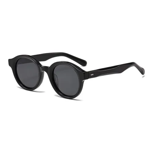 Thunder Pailong Пластиковая оправа с Металл OVAL SUNGLASSES Женские Черный Синий Красный