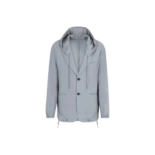 EMPORIO ARMANI Бизнес-костюм Пальто Мужской Светло-серый