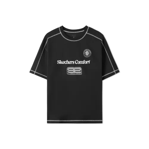 Skechers Sportlife SS25 T-Shirt Унисекс Угольный Черный