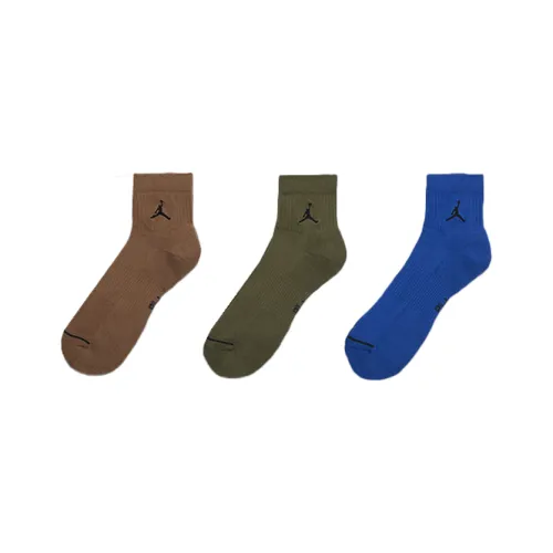 JORDAN 3 Pack Коричневый Зеленый Синий KIDS Носки