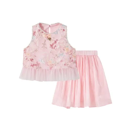 Детский комплект для девочек 3-7 лет Disney Minnie Series с юбкой розовый одежда наборы