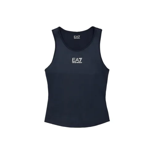EMPORIO ARMANI Детская одежда Теннис Pro Девушка Топ In Ventus7 Технологичная ткань Майка Морской синий Детский