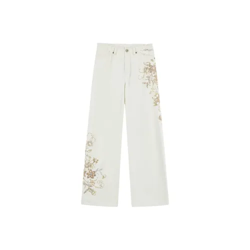 Ed Hardy Слоновая кость Женские Джинсы