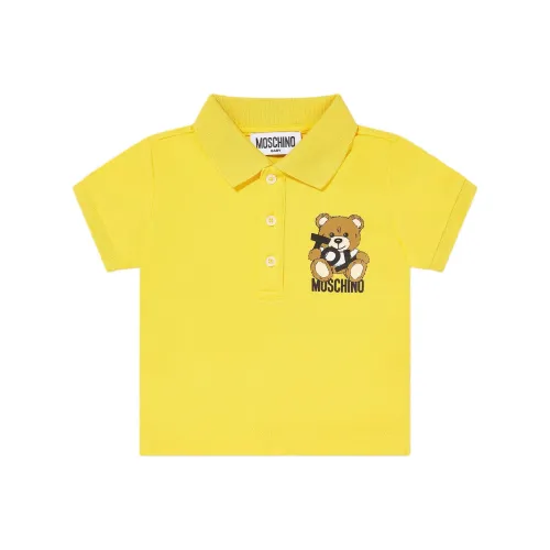 MOSCHINO Поло Банановый Желтый для Малышей и Детей дошкольного возраста