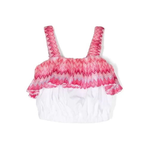 MISSONI Топ на бретелях FW23 Белый Детский