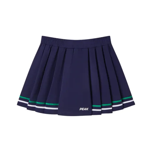 PEAK Letter Moderate Skirt Summer Teenagers Royal Blue