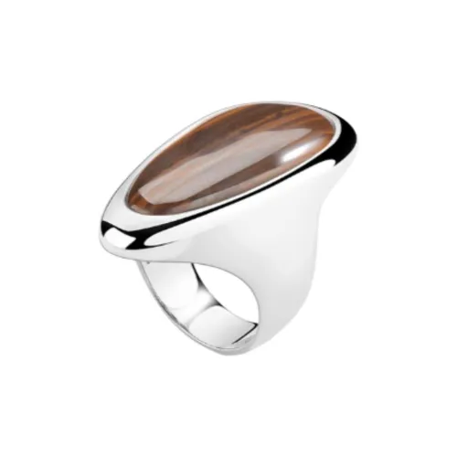 KHEMIA 925 стерлинговое серебро кольцо с покрытием из белого золота унисекс серебро