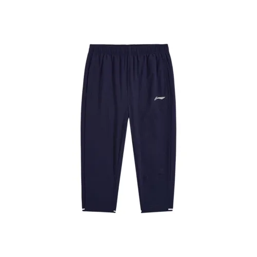 LINING YOUNG Умеренный Детские тренировочные штаны Лето Подростки Морской синий