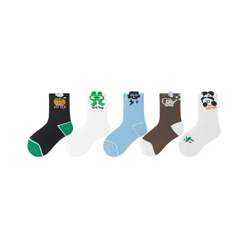 MIANQIXIONG Носки Fun Play Collection 5 пар [Синьцзянский хлопок класс 7A антибактериальный] Детские