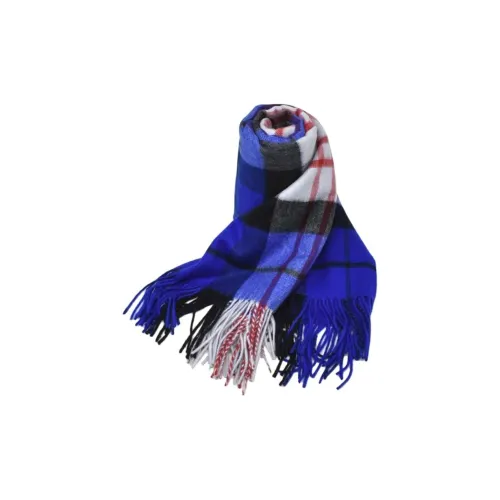 JOHNSTONS OF ELGIN Кашемир Вязаные Шарфы Унисекс Синий