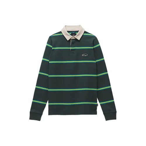 Vans Рубашка Stripe Зеленая Горная Стена Подростки