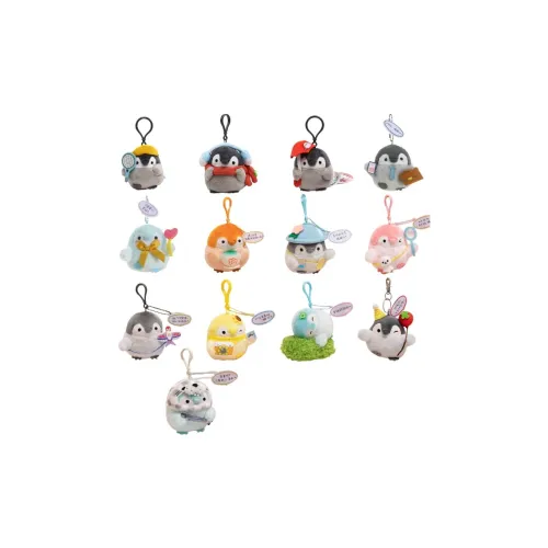 LEVENKENESS Пингвин Charm Популярный Cartoon Doll Positive Energy Blind Box Single Mystery Box Целая коробка 12 шт