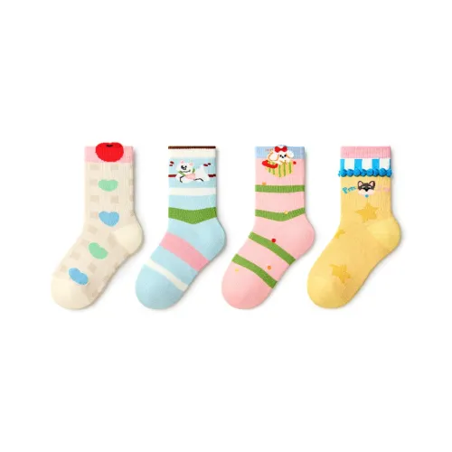 PRIMEET Носки 4 упаковки Бегущий щенок 4 упаковки Детские