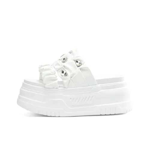 Rosa Bianca Аbrasion Resistant Слипоны Женские Белые