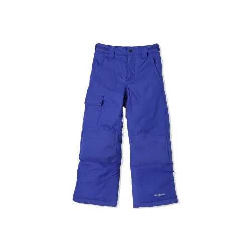Columbia Bugaboot 3 Умеренный Брюки Подростки Железо Лотос Синий