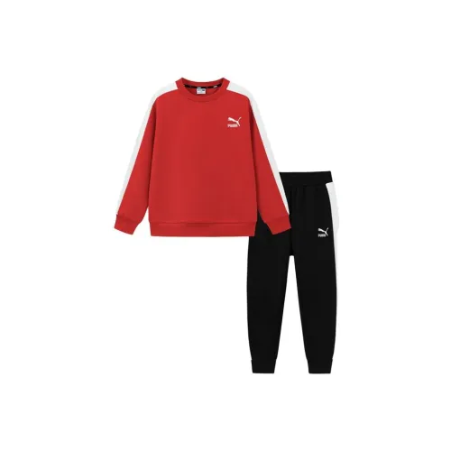 PUMA Повседневная спортивная одежда Sportstyle Collection T7 Красный черный Тон 00369 Детский
