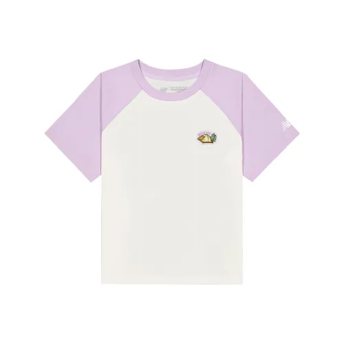 New Balance совместная футболка T Фиолетовая для детей 3-7 лет