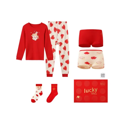 Red Bean Набор нижнего белья Красный Китай Подростки