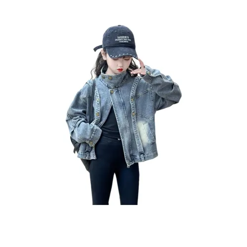 AIXINA Светло-синие детские джинсовые рубашки