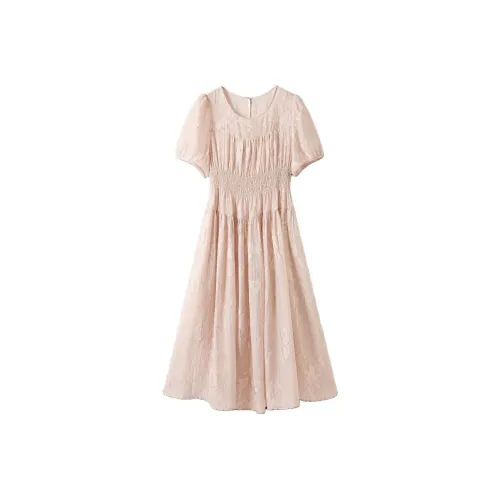 Hang Yi Court Короткий рукав Платье Женское