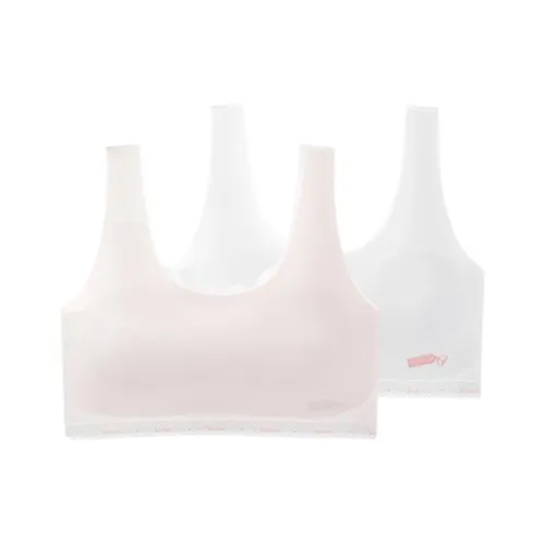 YeeHoO Детский бюстгальтер для девочек белый и розовый