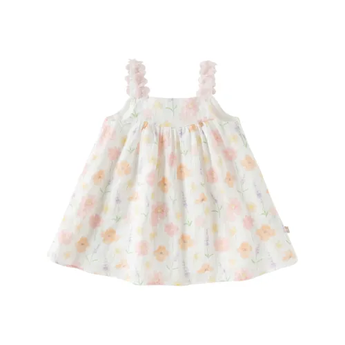 DAVE BELLA Платье Белое основание с принтом для детей 3-7 лет