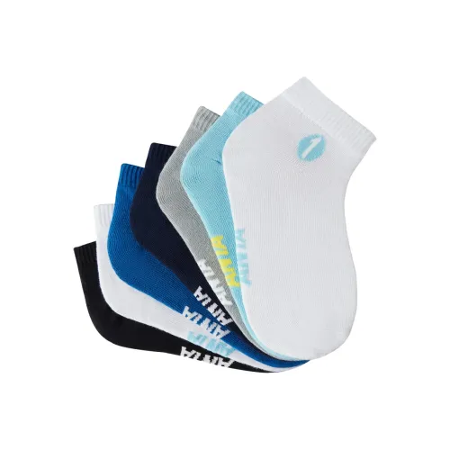 Antakids Белый/Светло-синий/Светло-синий/Серый/Темно-синий/Цветной синий/Белый, темно-синий/Черный Kids Носки