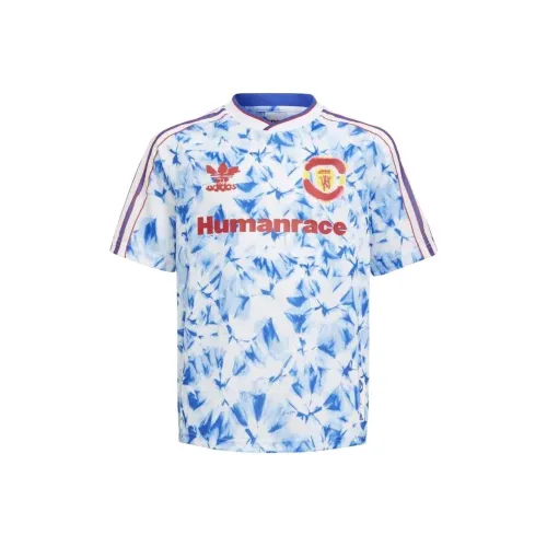 Adidas Originals x Human Race Детский топ Белый Синий Детский