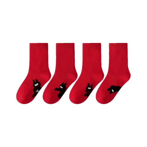MQD Red 4 шт Kids Сocks