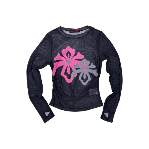 AJPG Черные Женские Футболки