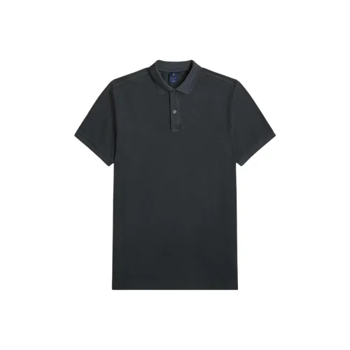 STAR RAW Темно-синяя мужская поло