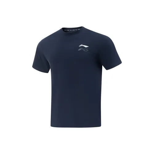 LINING Fitness Series T-Shirt Мужской Midnight Voyage Blue