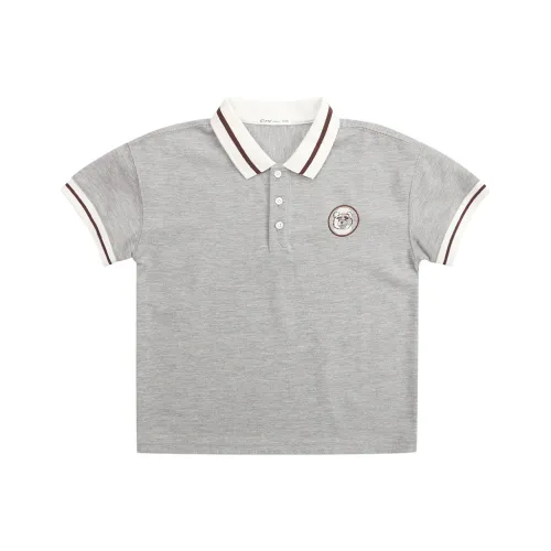 Pure and Good Поло Светло-Пшеничный Серый Подростки