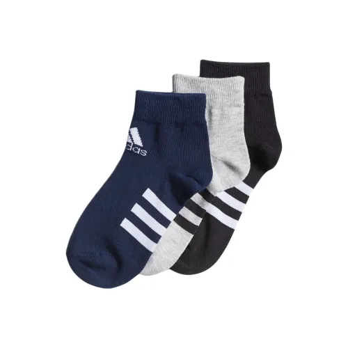 Adidas 3 шт Черный + Серый + Темно-синий Kids Носки