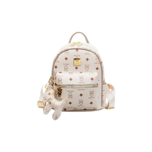 FCTOSSR ПУ (полиуретан) Рюкзак Женский Белый Розовый Кофейный Коричневый