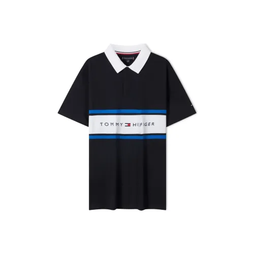 Tommy Hilfiger Поло Темно-синий и Белый Многоцветный 002 Для детей 3-7 лет