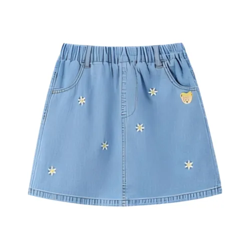 PAW IN PAW Cartoon Bear Джинсовые короткие юбки Синий Дети Возраст 3-7 лет