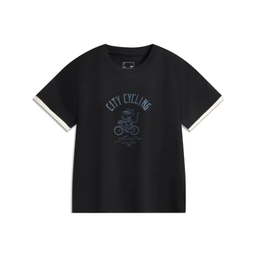 LINING Sports Life Collection T-Shirt Женская Глубокий Синий