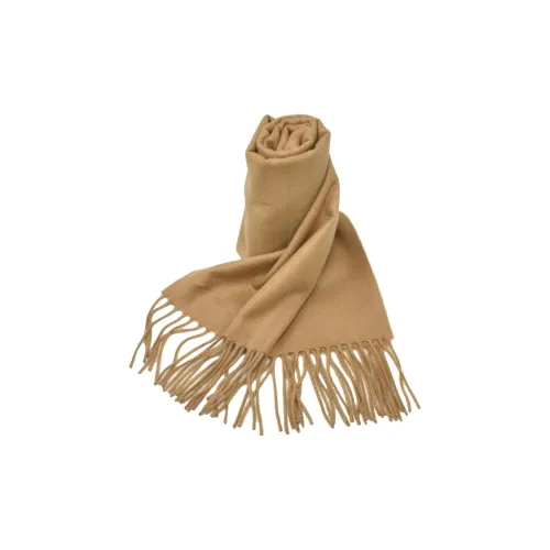 JOHNSTONS OF ELGIN Кашемир Вязаные Шарфы Унисекс CAMEL