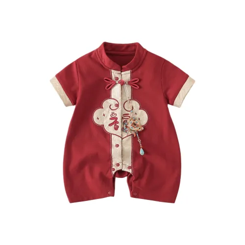 XiaoJinBu Комбинезон Темно-красный для младенцев и малышей