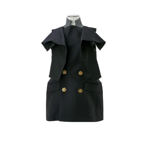 sacai Морской синий/Черный Женские жилеты