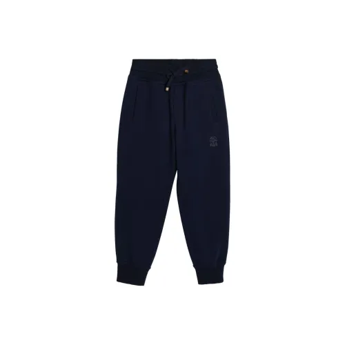 BRUNELLO CUCINELLI SS24 Повседневные брюки Детский Морской синий