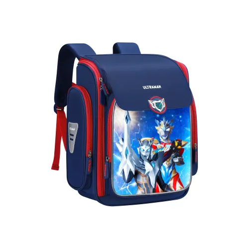 S.X ZEBRA Ультрамен Коллаборация Ultraman Zero Polyester Backpack Standard Baby Dark Blue