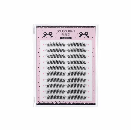 DOUDOUTIAN Клей Бесплатно Укрепляющий Традиционный китайский стиль Кролик Накладные ресницы Естественный Длинный Стиль для улучшения глаз