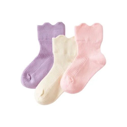 Mini Bala Носки 3 пачки красный цвет фиолетовый тон для младенцев и малышей