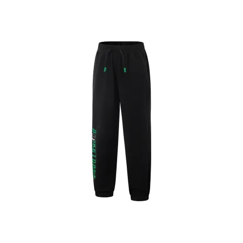 LINING YOUNG Длинные тренировочные штаны для баскетбола детские черные