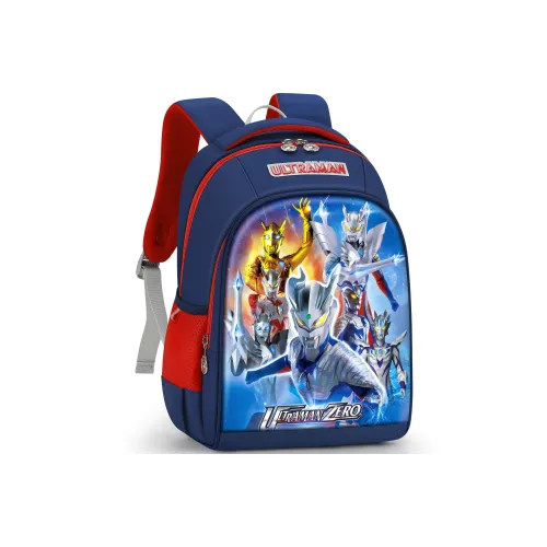 S.X Зебра Ультрамен Коллаборация Полиэстер Студенческий Рюкзак Для Детей Стандартный Детский Темно-синий