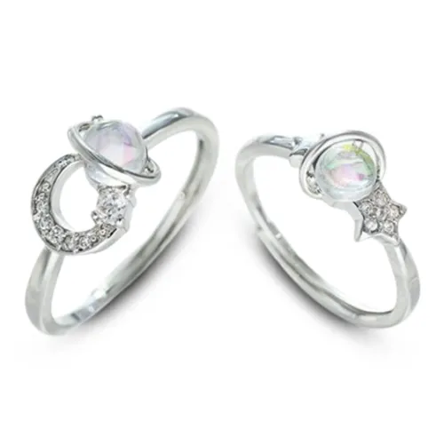 LuluCanaan Стекло Кошачий глаз Кольца Унисекс