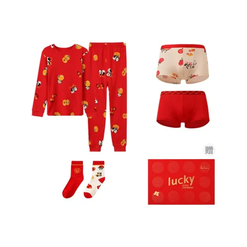 Red Bean Набор нижнего белья Красный Китай Подростки