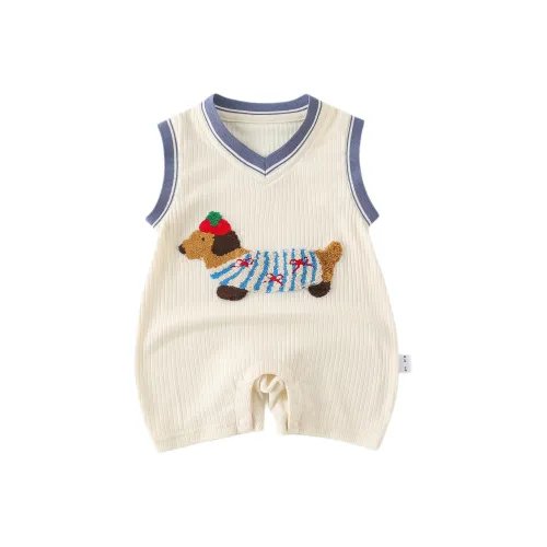 XiaoJinBu Комбинезоны и ползунки Ecru для младенцев и малышей